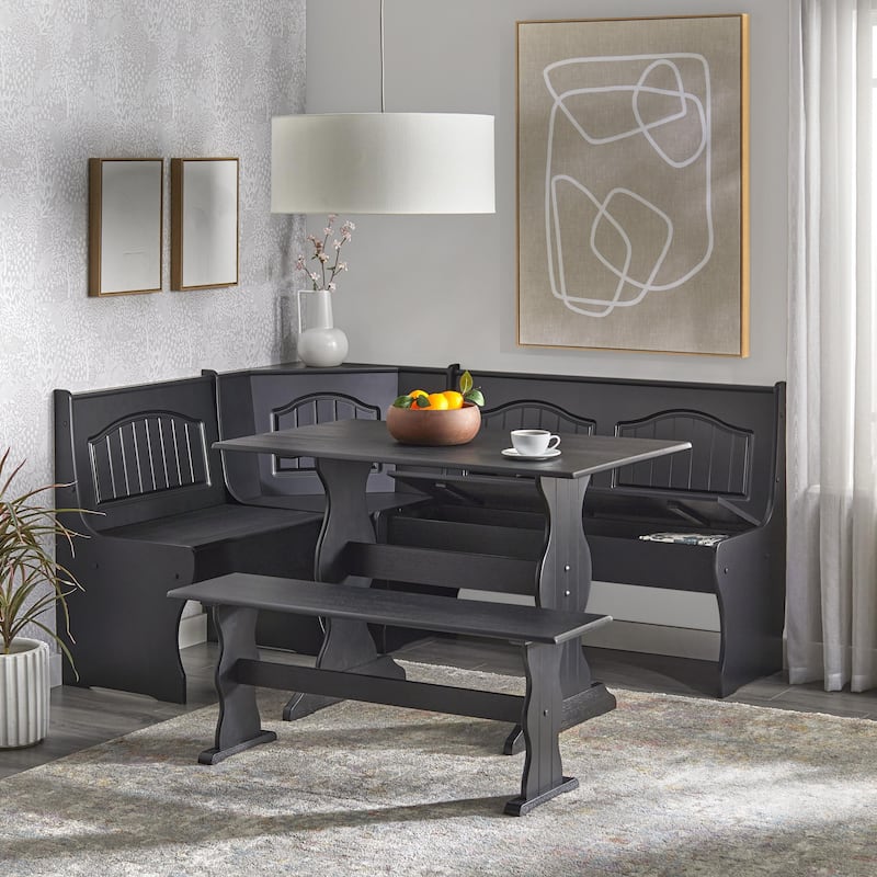 Simple Living Washington 3-piece Breakfast Nook with Storage