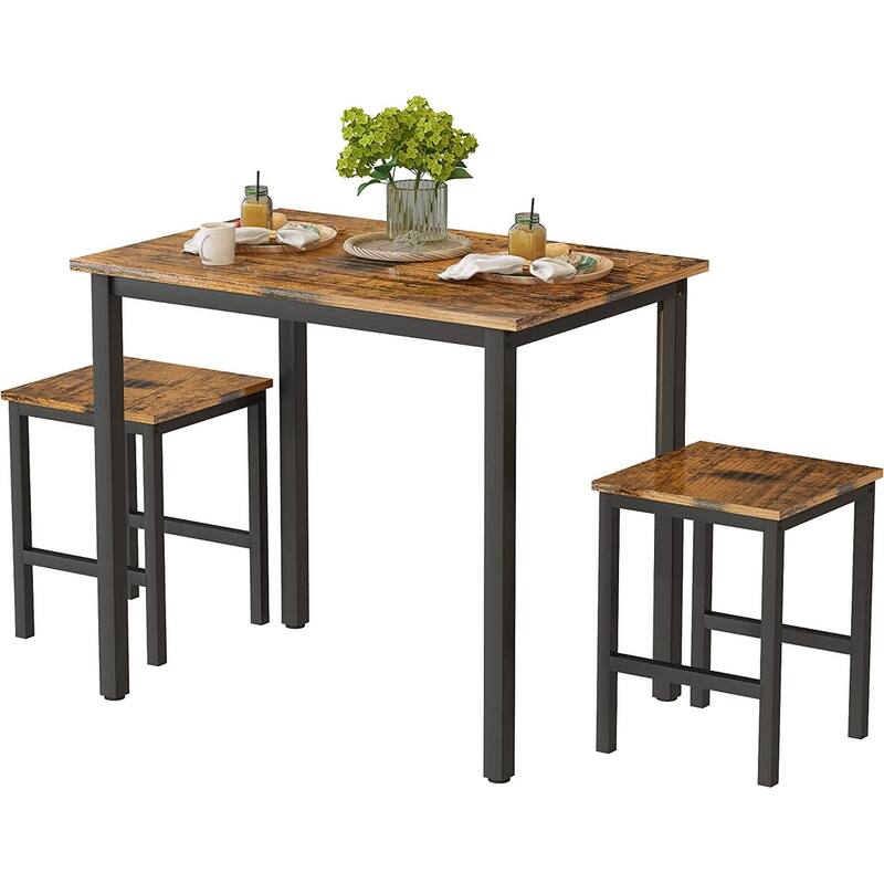 Small Dining Table Set for 2, Home Kitchen Furniture Perfect Choice, Compact and Durable, Easy Assembly