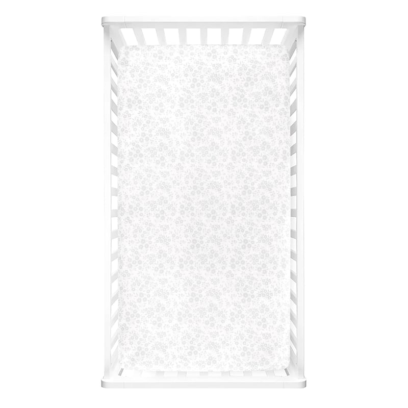 Lush Decor Baby Garden Of Flowers Soft & Plush Fitted Crib Sheet - 52"x 28" x 9"