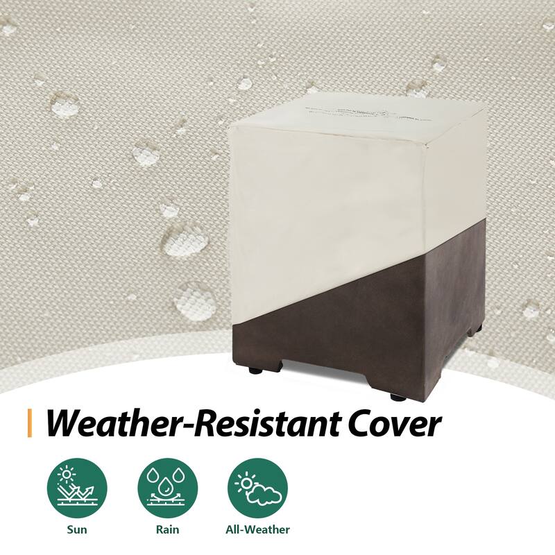 UPHA Outdoor/Indoor Square Propane Tank Cover for Propane Gas Fire Pits, Suitable for Standard 20 Gallon Propane Tanks