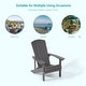 preview thumbnail 77 of 76, Bonosuki Outdoor HIPS Weather-Resistant Plastic Adirondack Chairs