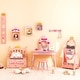 preview thumbnail 6 of 9, Costway Kids Princess Wooden Bench Seat Toy Box Storage Organizer - See Details