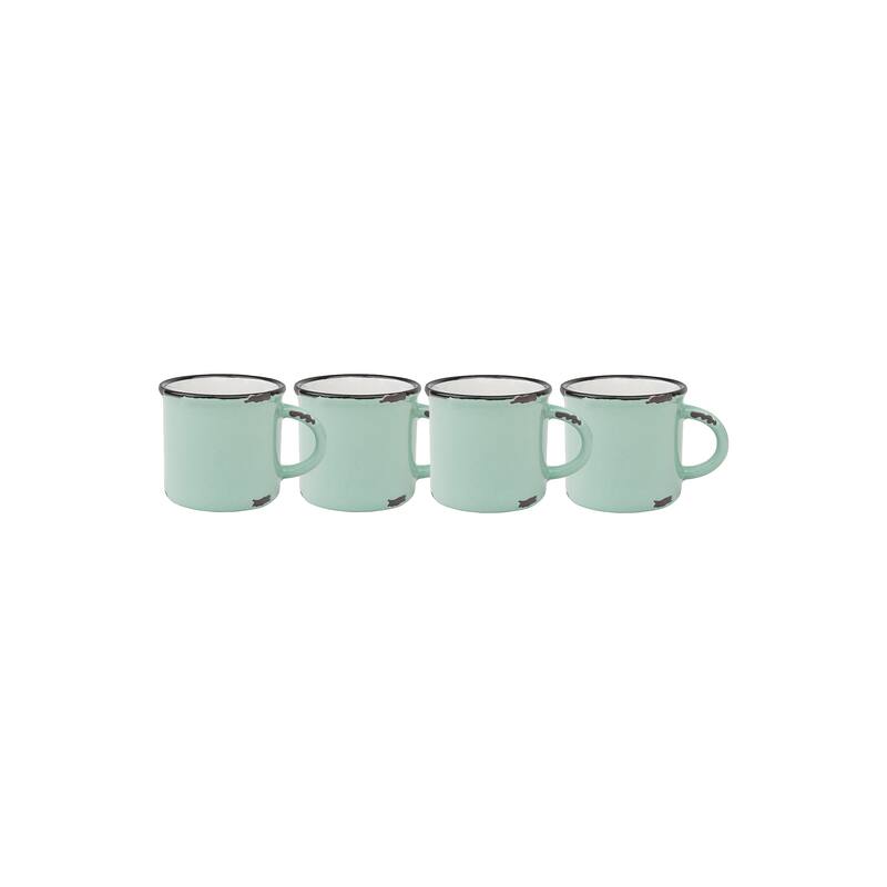 Tinware Espresso Mugs, Set of 4