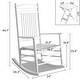 preview thumbnail 4 of 38, VEIKOUS Wood 3-piece Outdoor Rocking Chair and Folding Table Set