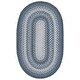 preview thumbnail 103 of 146, SAFAVIEH Handmade Braided Chandrima Cotton Rug 3' x 5' Oval - Dark Grey/Blue