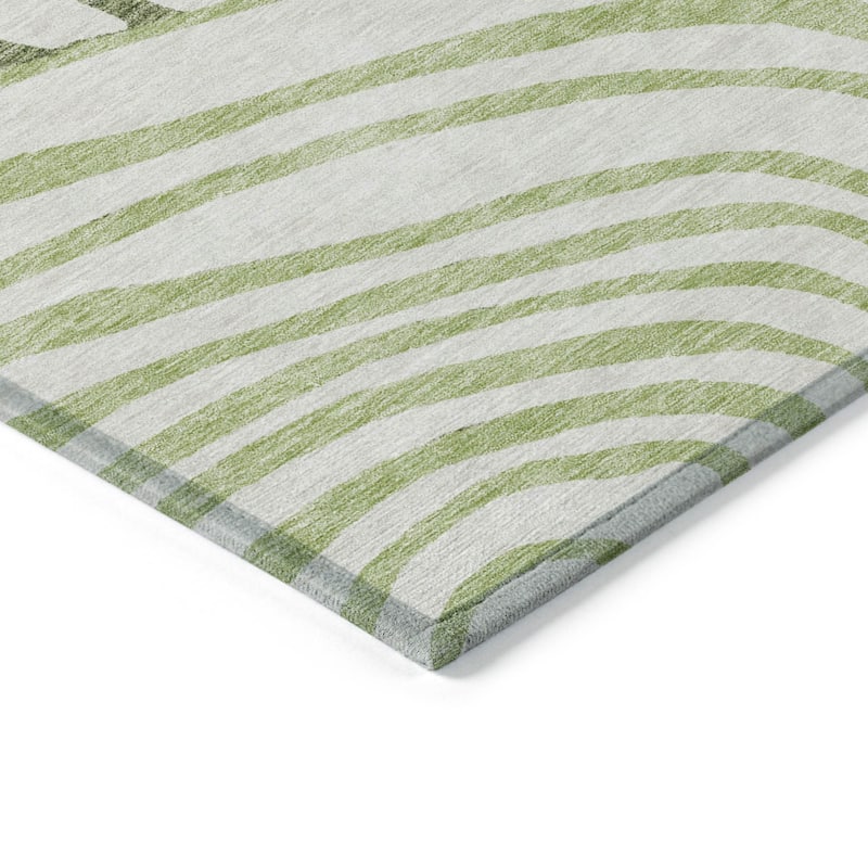 HomeRoots Abstract Transitional Rectangle Outdoor Rug