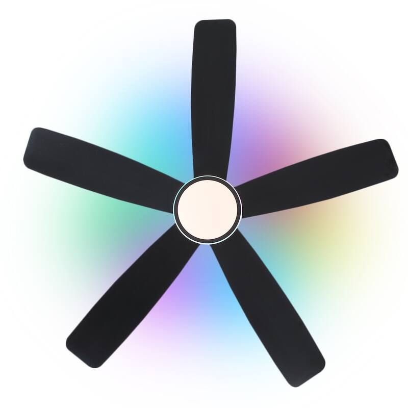 41 and 46 Inches Flush Mount Ceiling Fan with Light and Remote