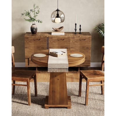 Small Round Dining Table, Solid Wood