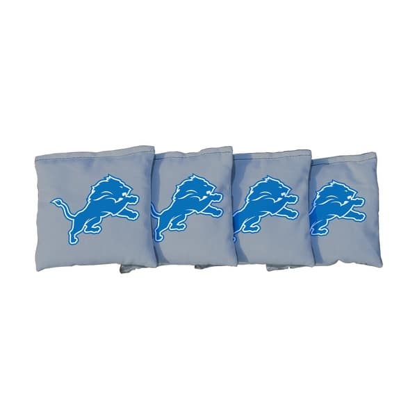 slide 2 of 3, Detroit Lions NFL Football Grey Cornhole Bags All-Weather Resin Filled