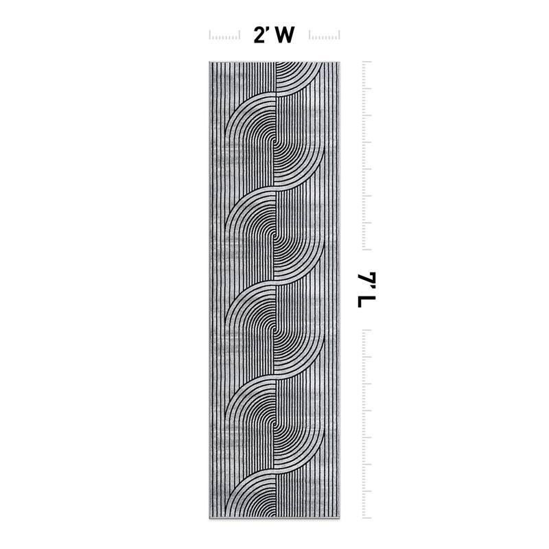 Contemporary Arch Knot Design Area Rug