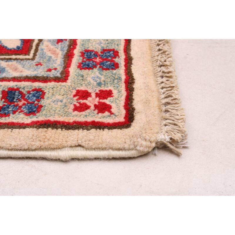 ECARPETGALLERY Hand-knotted Finest Ghazni Ivory Wool Rug - 6'7 x 9'2