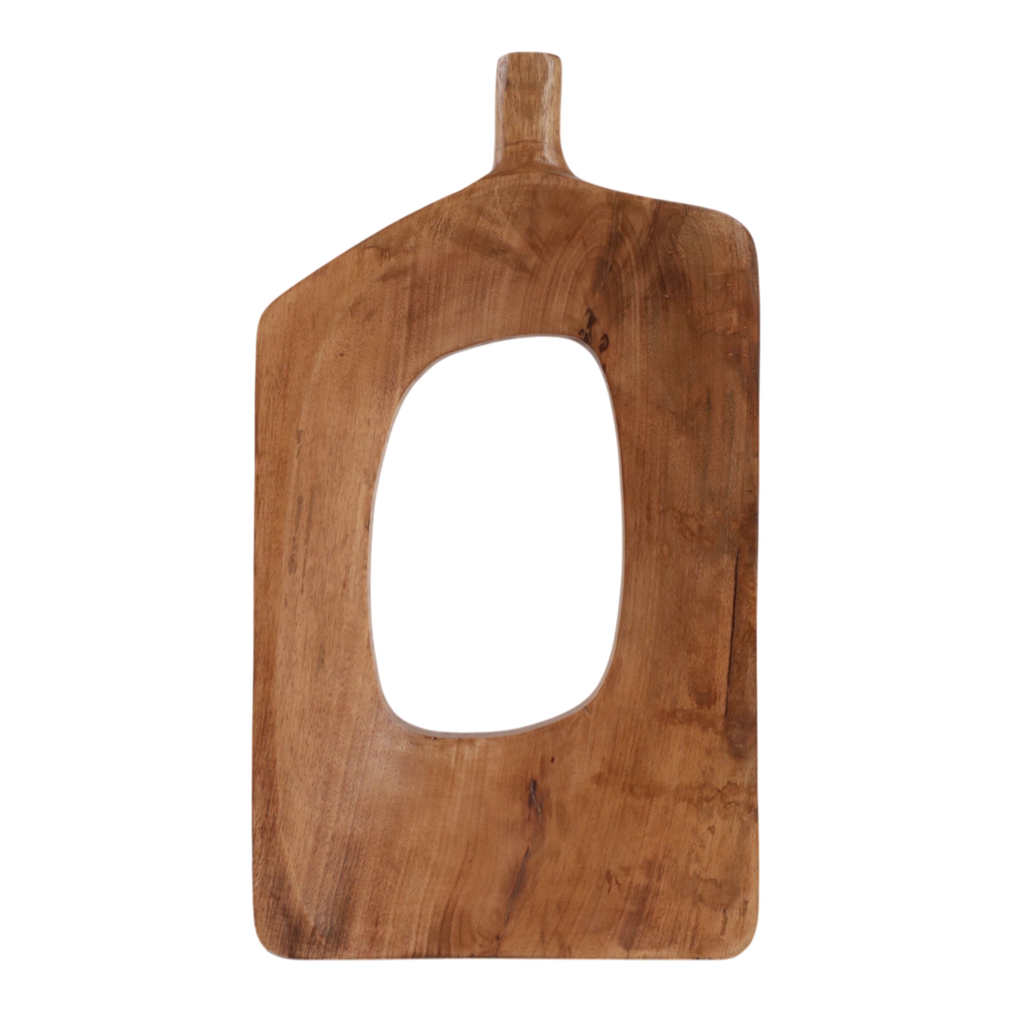 Wood Decorative Vase Cutout Center Tall Stylish Statement Decor