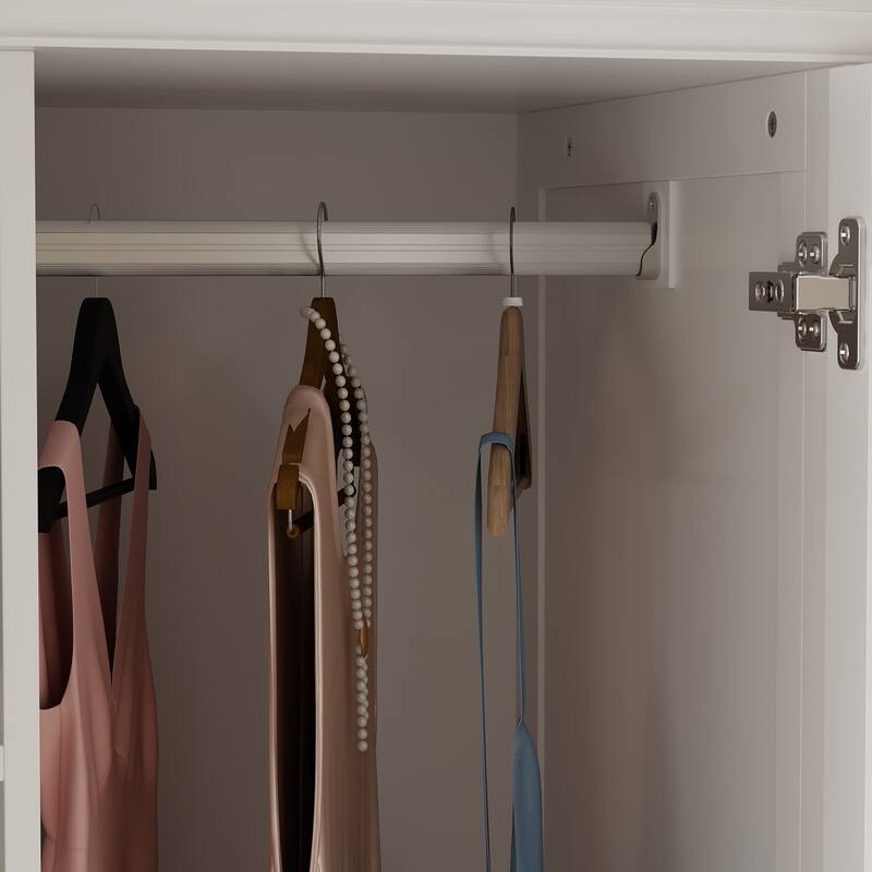 Armoire Wardrobe Closet Adjustable Shelves Closet Wardrobe Cabinet