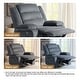 preview thumbnail 38 of 101, Overstuffed Cotton Corduroy Manual Pushback Recliner with Wide Armrest