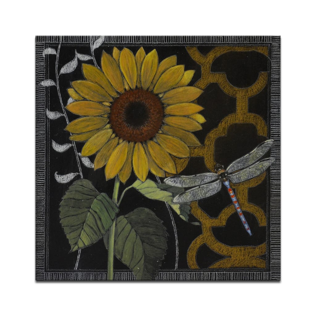 Ready2HangArt Canvas Art 'Gilt Slate Flora IV' by Hope Hansen