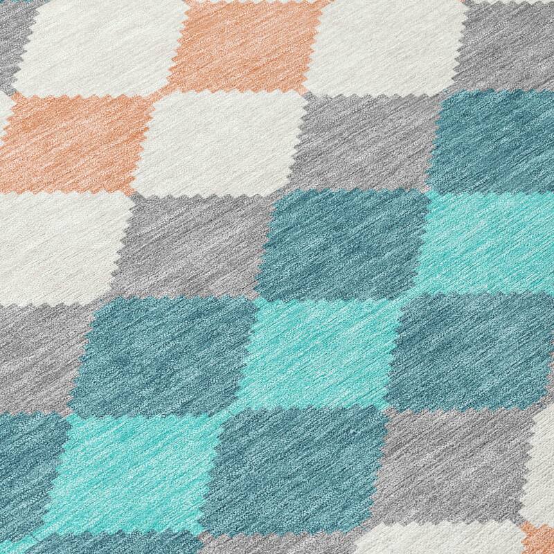 HomeRoots Geometric Transitional Rectangle Outdoor Rug