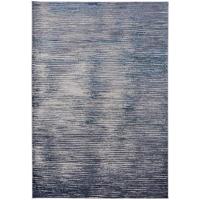 Armada Minimal Navy Blue/Blue Area Rug