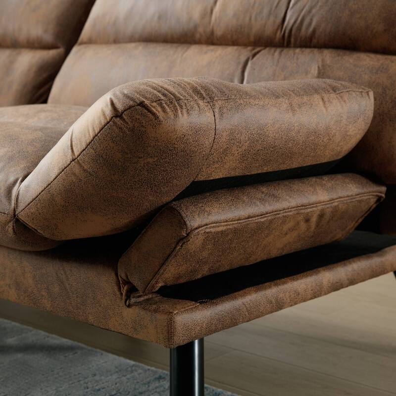 Thick cushion sofa, sofa bed, sleeper sofa with metal feet