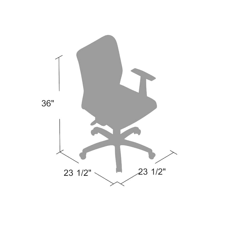 Lene Black Task Armchair, Mesh, Adjustable Tilt Tension Mechanism
