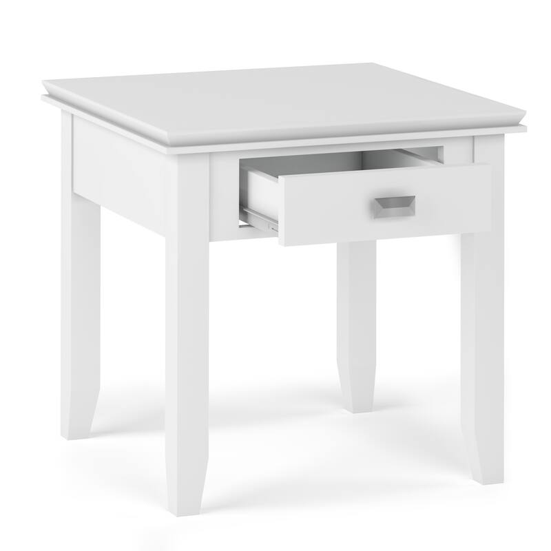 WYNDENHALL Stratford SOLID WOOD 21 inch Wide Square Transitional End Side Table