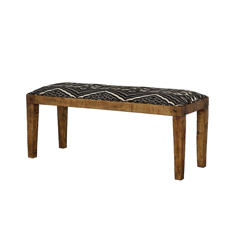 Lamont Natural and Rectangular Upholstered Bench