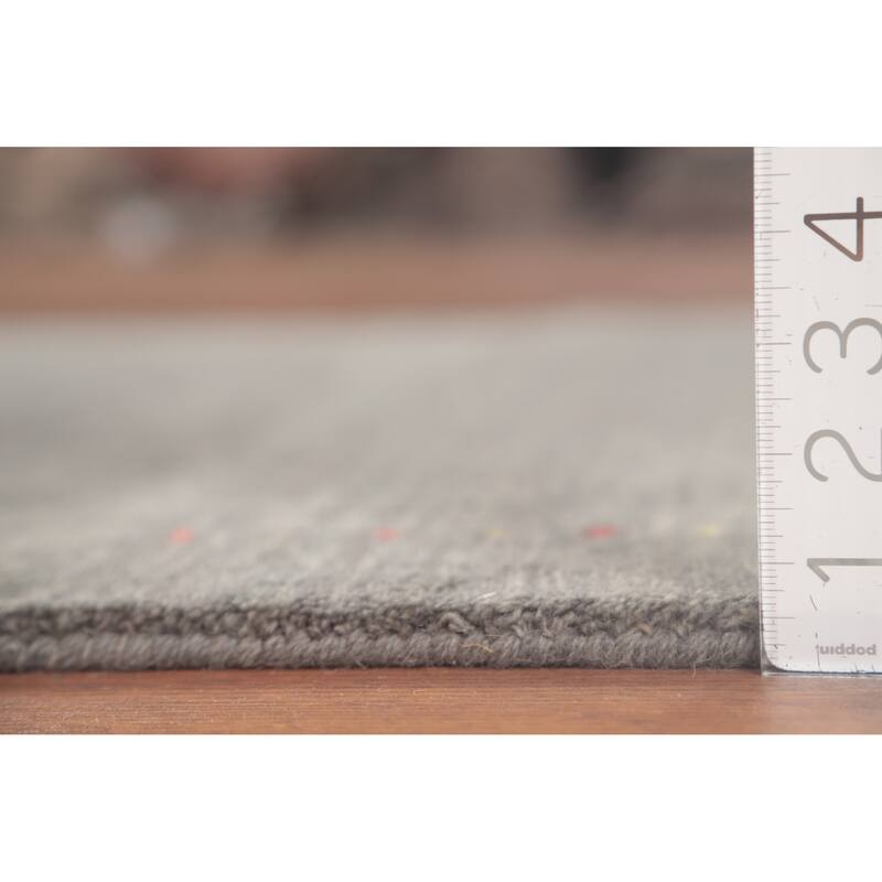 Tribal Gabbeh Accent Rug Handmade Wool Carpet - 3'11"x 5'9"