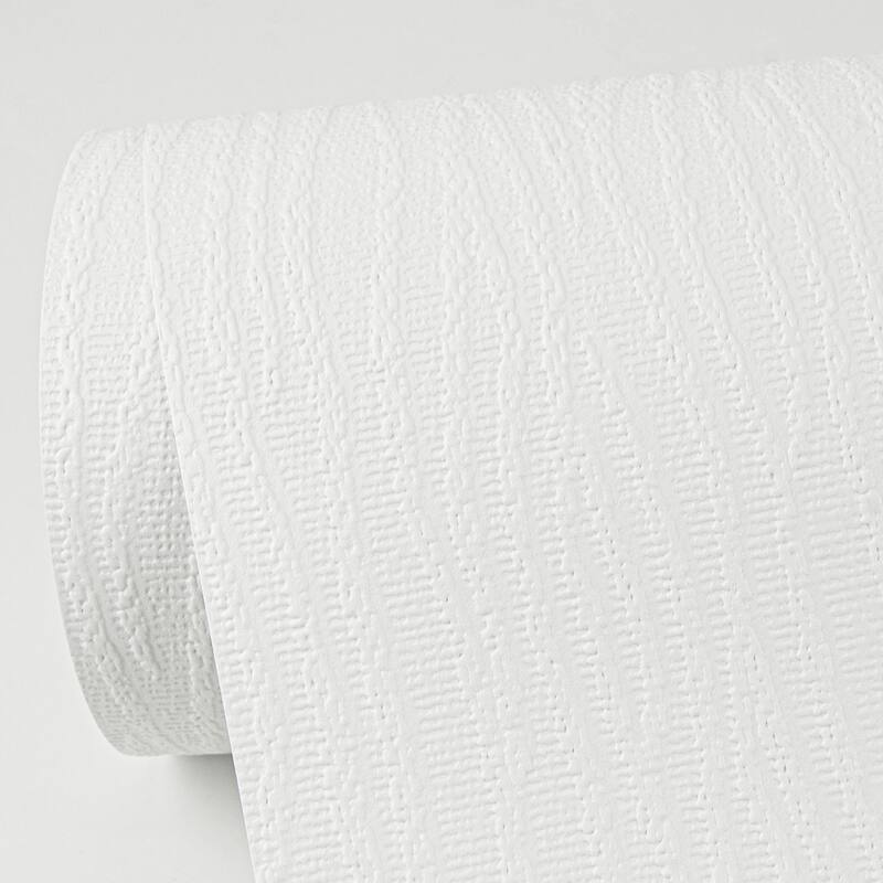 Brewster Agne White Threads Paintable Wallpaper - 396in x 20.9in x 0.025in