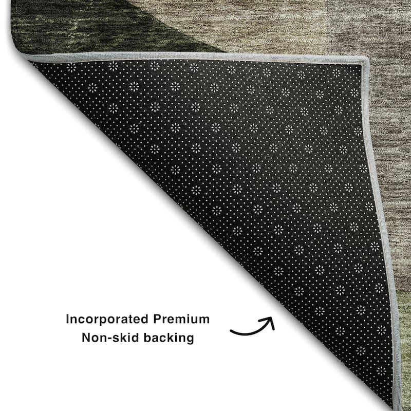 Premium Washable Super Soft Abstract Contemporary Mayfield Rug