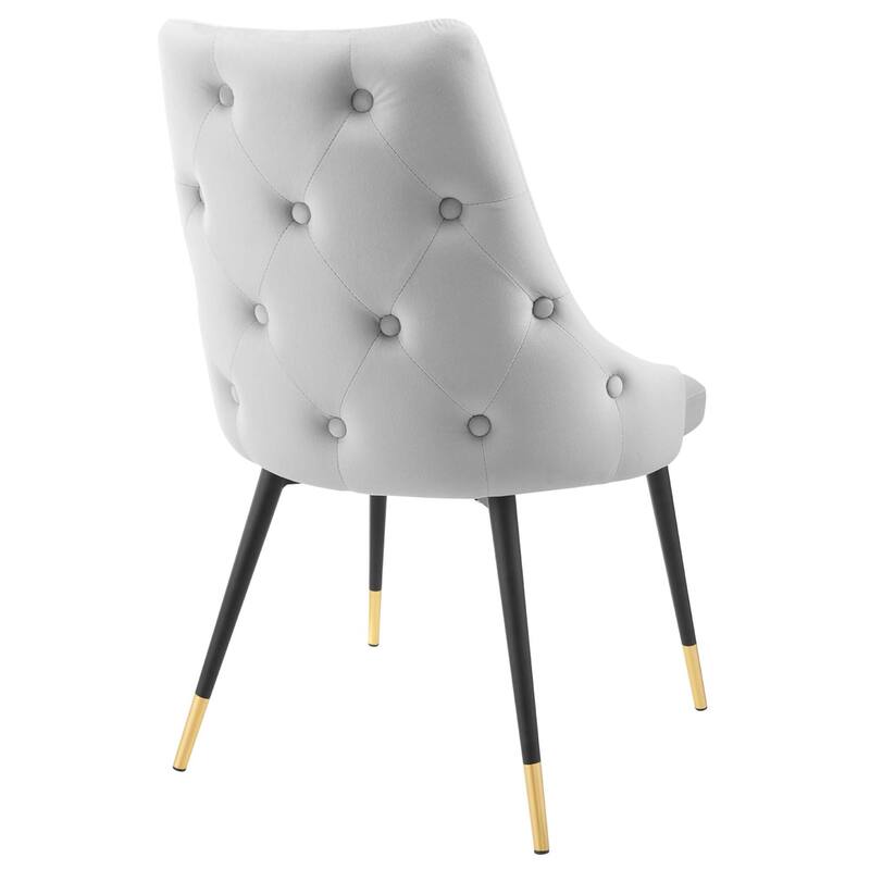 Modway Adorn Dining Side Chair Performance Velvet in Navy, Set of 2