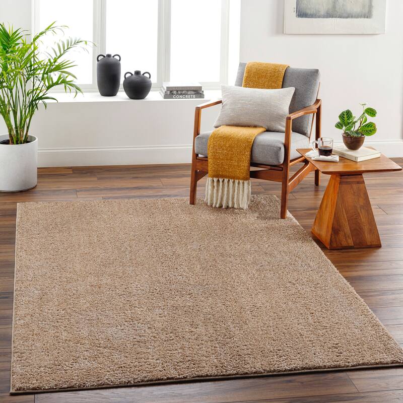 Artistic Weavers Alf Machine Washable Plush Area Rug - 2' x 3' - Camel