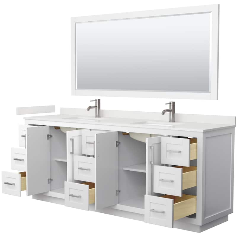 Wyndham Collection WCF292984D-QTZ-UNSM70 Miranda 84" Free Standing