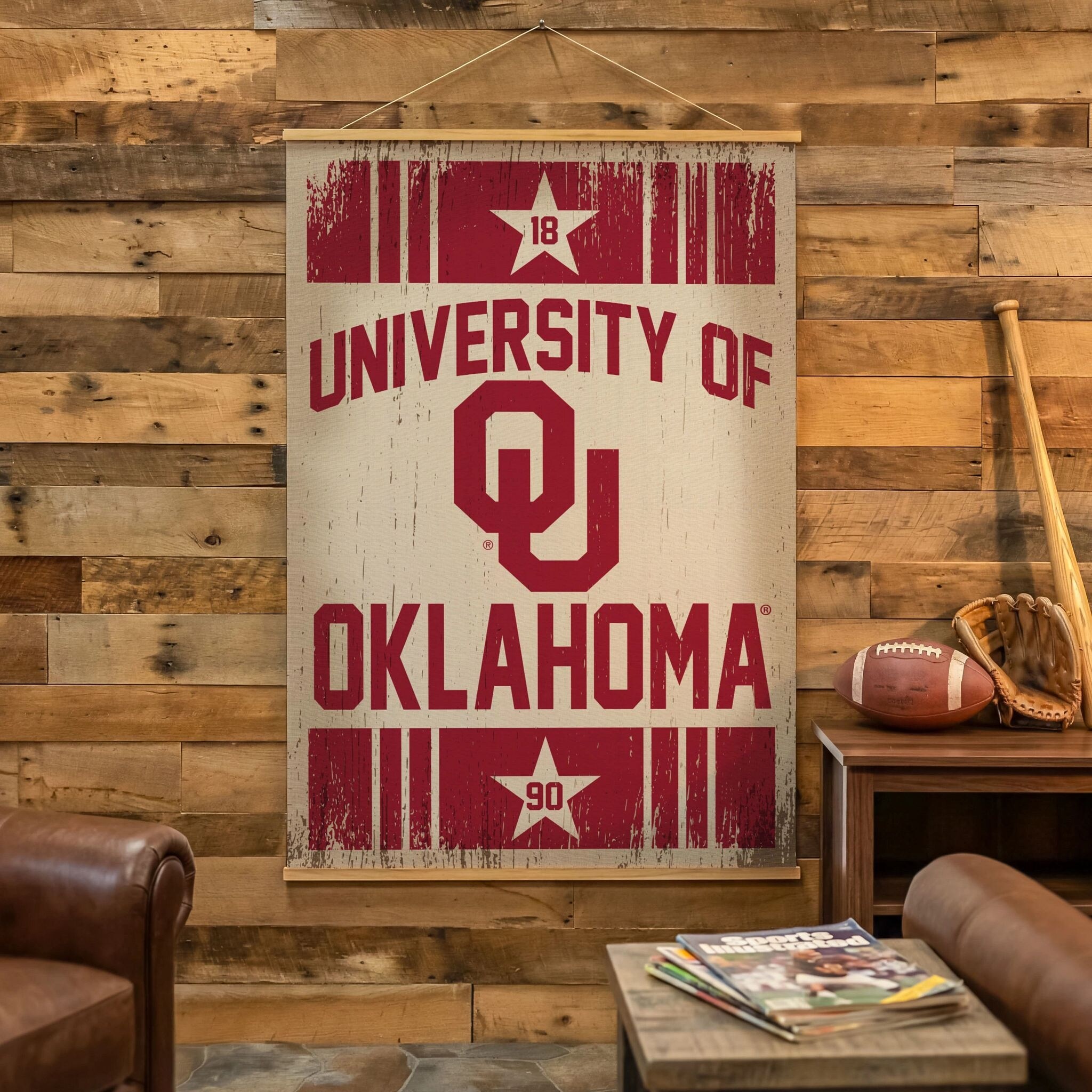 University of Oklahoma Canvas Wall Tapestry