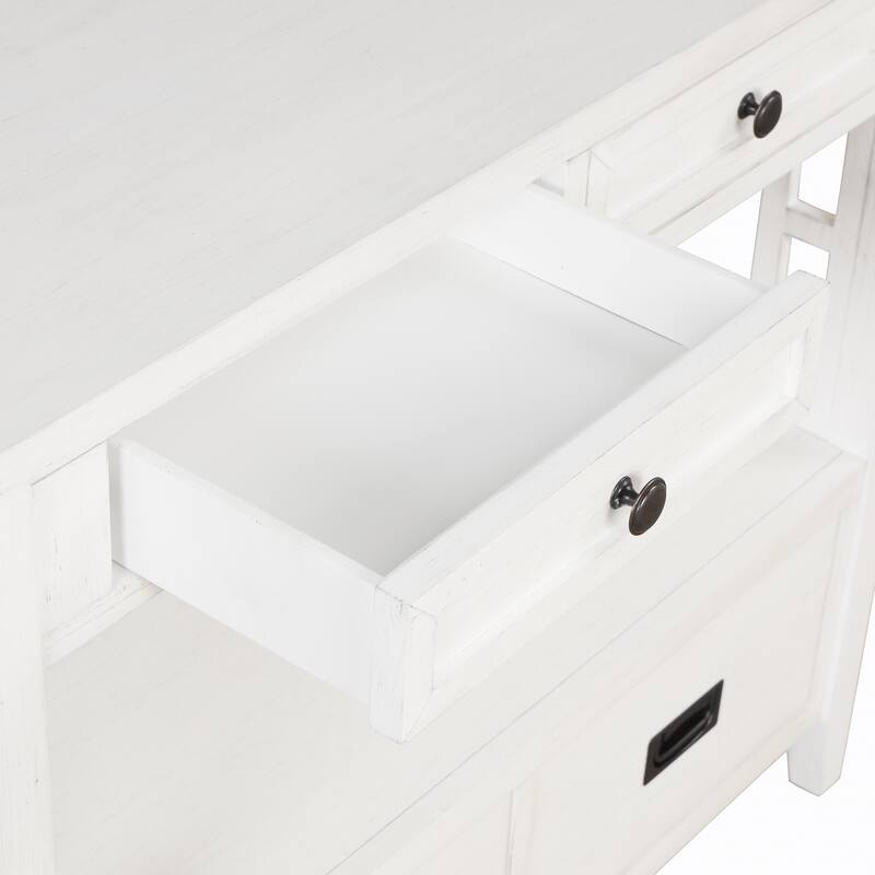 36-inch Modern Multifunctional Solid Pine Console Table