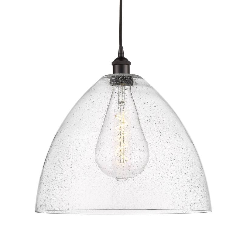 Innovations Lighting 616-1P-18-16 Edison Dome Pendant Edison Dome 16" - Oil Rubbed Bronze / Seedy