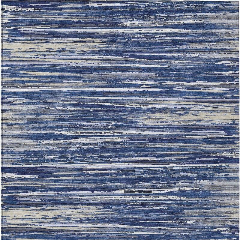 HomeRoots Striped Transitional Rectangle Outdoor Rug