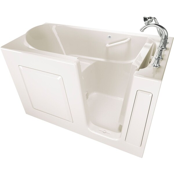 American Standard 3060.509.SR Value 60" Acrylic Walk-In Soaking Bathtub for Alcove Installation with Right Drain - White