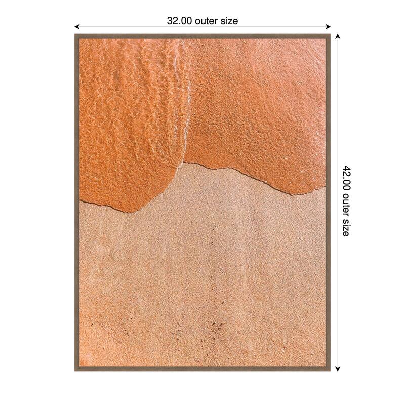 Aerial 21 by Rachel Lee 3 Birdies Studio Framed Canvas Wall Art Print - 32 x 42 in