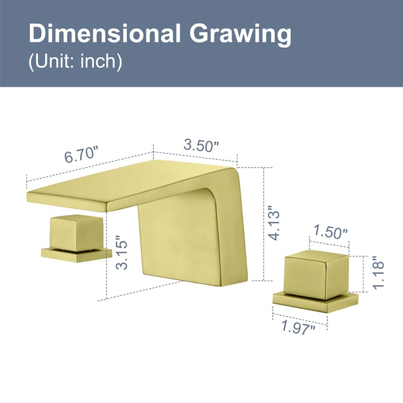 Topcraft 2 Colors 2-Handle Widespread Bathroom Sink Faucet