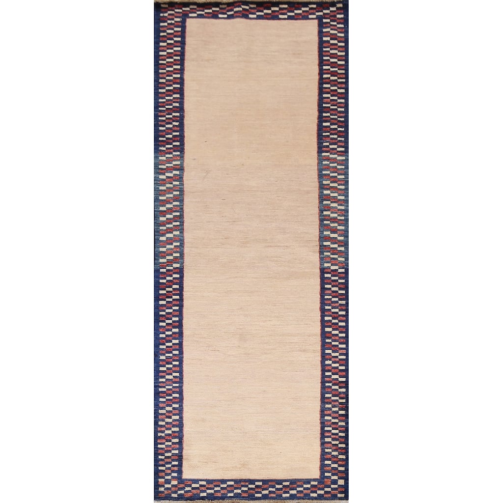 Gabbeh Kashkoli Oriental Staircase Runner Rug Hand-knotted Wool Carpet - 2'10" x 7'11"