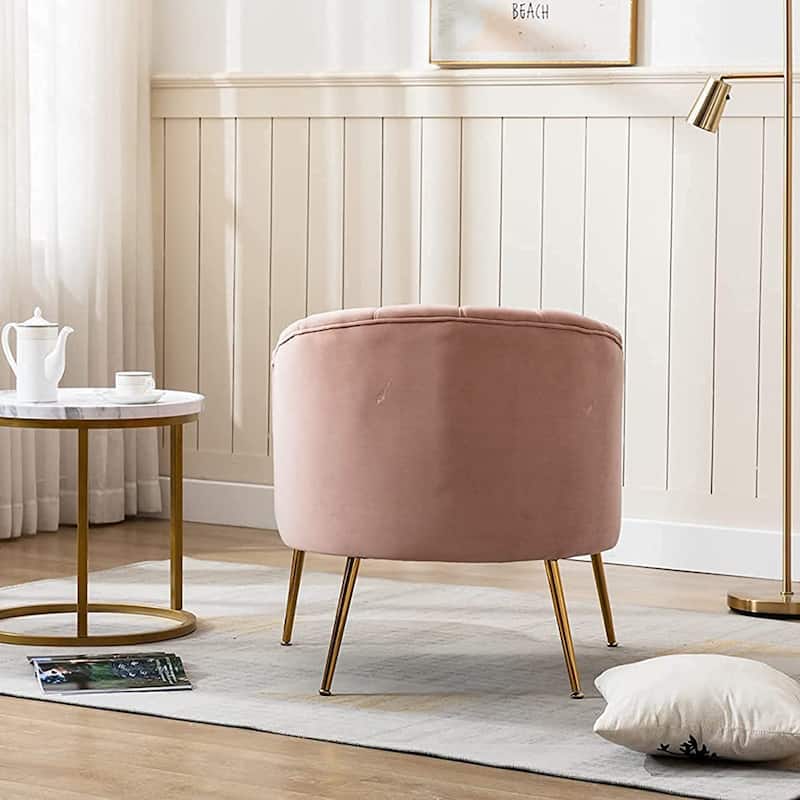 SEYNAR Velvet Upholstered Accent Chair and Loveseat Set
