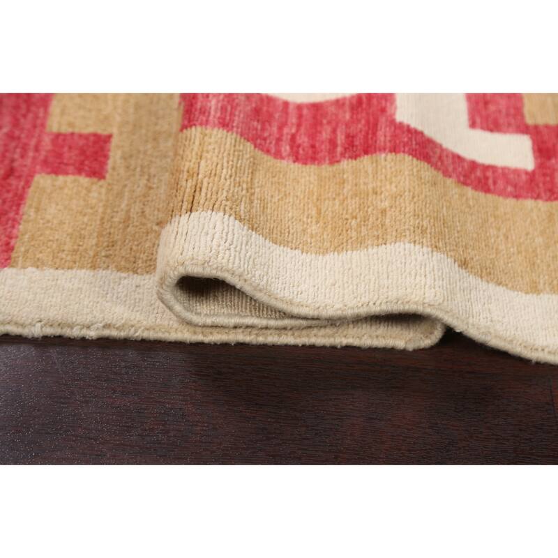 Contemporary Geometric Gabbeh Kashkoli Oriental Area Rug Wool Handmade - 2'7" x 4'4"