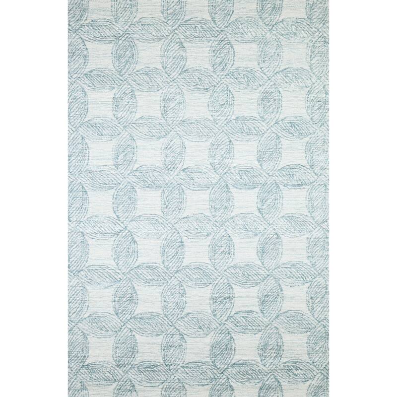 Bashian Niyah Beige Transitional Area Rug - 3'6" X 5'6" - Teal