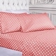 preview thumbnail 69 of 75, Superior Cotton Blend Polka Dot Bed Sheet Set Full - Pink