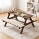 preview thumbnail 14 of 18, Gymax Kids Picnic Table w/Bench Seat Cushions Removable & Adjustable