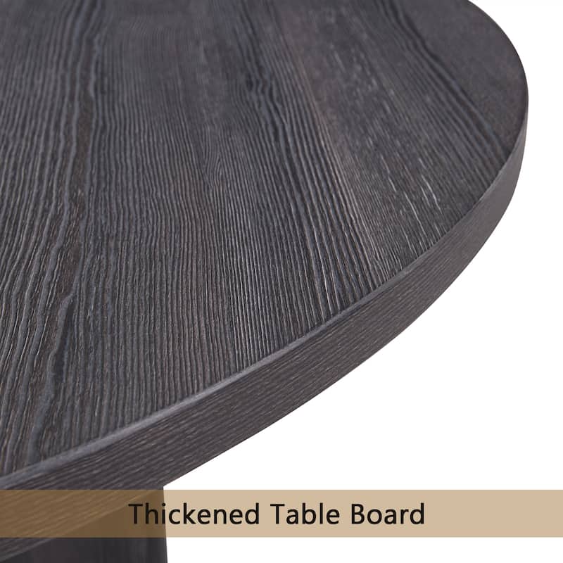47.3 Inch Modern Round Dining Table for 4 - Farmhouse Style for Kitchen, Dining Room, Living Room