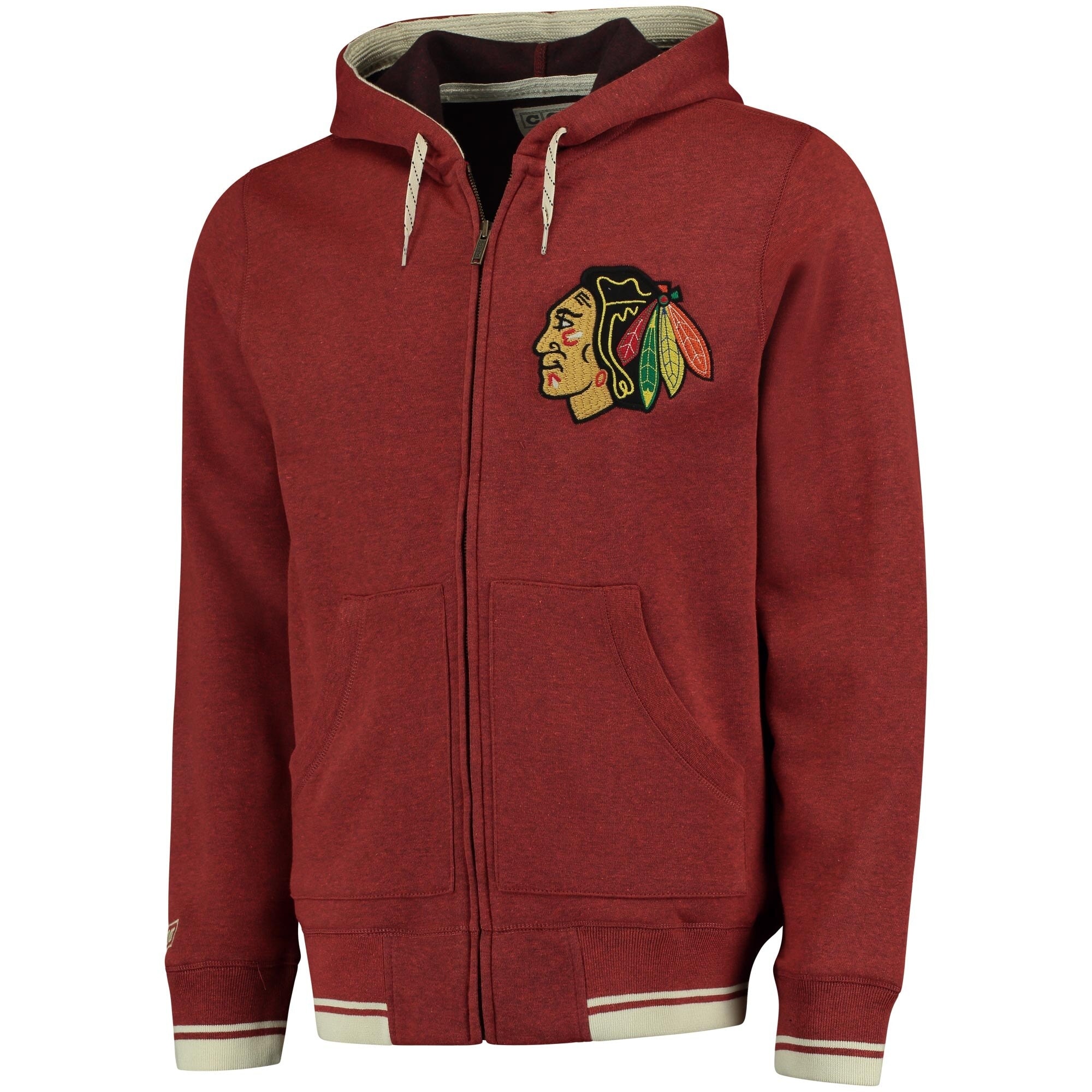 Shop Chicago Blackhawks CCM Fashion Fleece Sweatshirt Free Men's Chicago Blackhawks CCM Black Pullover Hoodie Shop