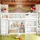 preview thumbnail 2 of 18, White Rubber Wood Loft Bed with Drawer and Pulling -Out Desk,Twin Size