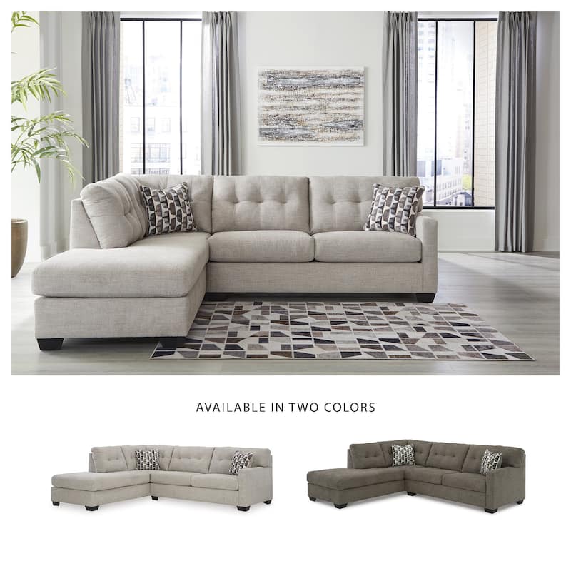 Signature Design by Ashley Mahoney 2-Piece Sectional with Chaise - 105"W x 90"D x 37"H