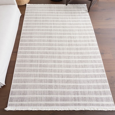 Nuloom Lucretia Striped Tassels Area Rug