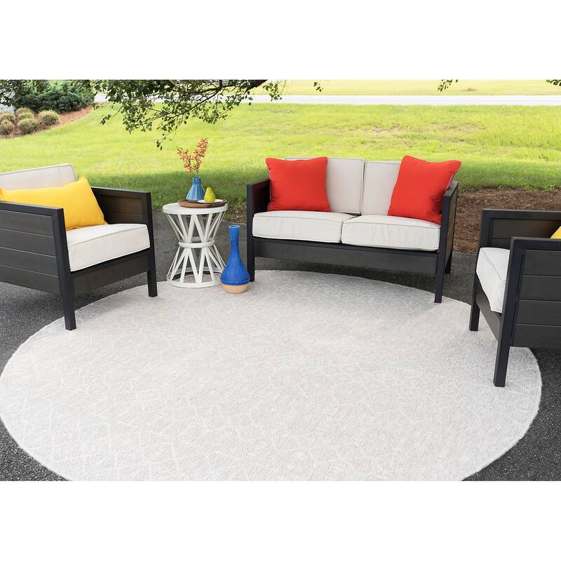 Seros Scandinavian Geometric Indoor/Outdoor Area Rug